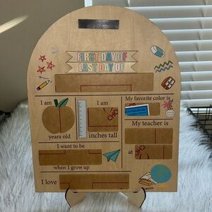 First and Last Day of School Reusable Sign